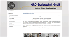 Desktop Screenshot of gro-erodiertechnik.de